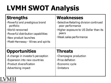 swot lvmh|lvmh strategy analysis.